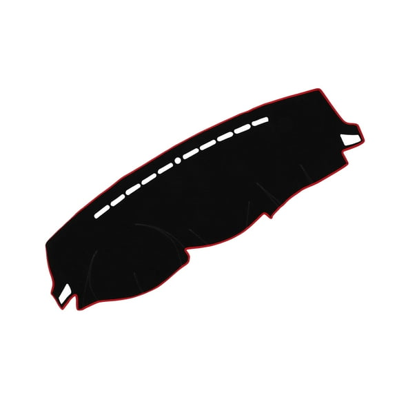 Unique Bargains Dashboard Covers for Hyundai Elantra 2007-2010 Non-Slip Dash Cover Mat Polyester Black, Red Front