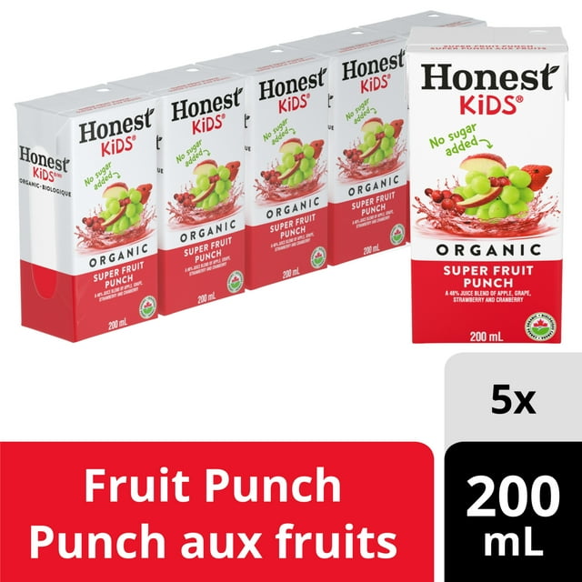 Honest Kids Boîtes de Jus Punch aux Fruits 5x200ml