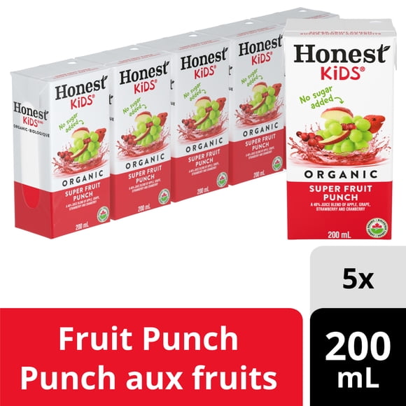 Honest Kids Fruit Punch Juice Boxes 5x200ml