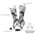 thumbnail image 4 of Disketp Capybara Riding Bicycle Print Unisex Contrast Color Stockings Lightweight Breathable Ventilation Ankle Contrast Color Stockings, Contrast Color Stockings for Daily, 4 of 6