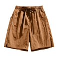 thumbnail image 4 of Birdeem Mens Shorts Mens Summer Casual and Comfortable Drawstring Pocket Elastic Waist Shorts, 4 of 9