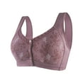 thumbnail image 2 of Front Closure Bras for Women Plus Size Lightweight Comfortable Wide Strap Seamless Wireless Push Up Bralettes, 2 of 7