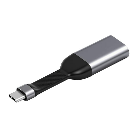 FVH USB-C Type-C Source to Mini DP Displayport 4K 60hz Sink HDTV Adapter Ultra Slim Flat Cable 1080p for Laptop Tablet Phone