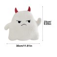 thumbnail image 2 of Holloyiver Cute Ghost Pillow, Ghost Shaped Plush Pillow, Halloween Throw Pillows Decorative Spooky Pillows, Halloween Ghost Stuffed Animal for Sofa Bed Couch Holiday Party, 9.1"H, 2 of 5
