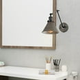 thumbnail image 2 of LNC Modern Gray Wall Sconce Lighting Dimmable Swing Arm Plug-In Hardwired, 2 of 8