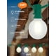 thumbnail image 2 of Luces navideñas SUNSGNE G40 LED Globe de 25 pies para exteriores con 27 bombillas, 2 of 9