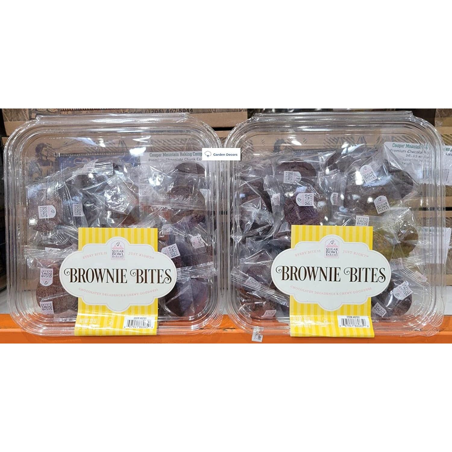 Sugar Bowl Bakery Brownie Bites 32oz 907g (Two Containers)