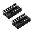 thumbnail image 2 of Uxcell 40pcs 7.6mm Row Pitch 2 Row 14 Flat Pins Adaptador de Zócalo DIP IC, 2 of 5