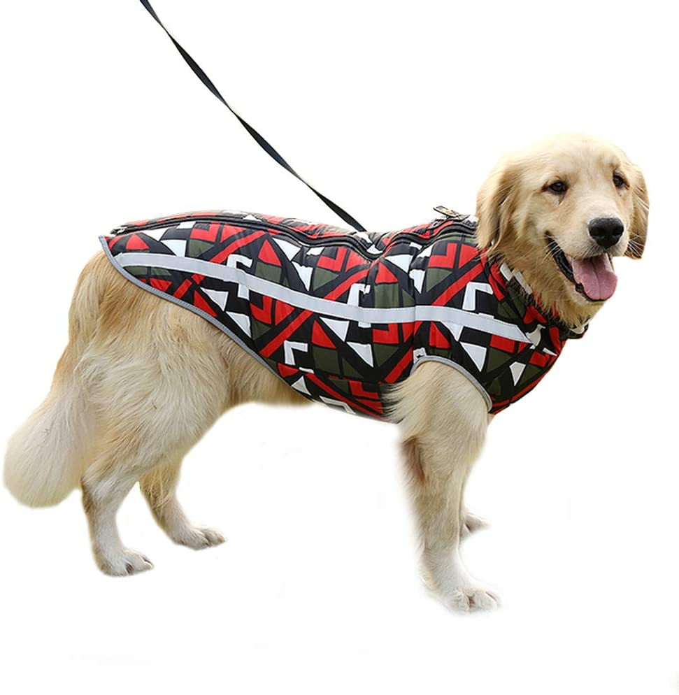 dog coats with zipper on back