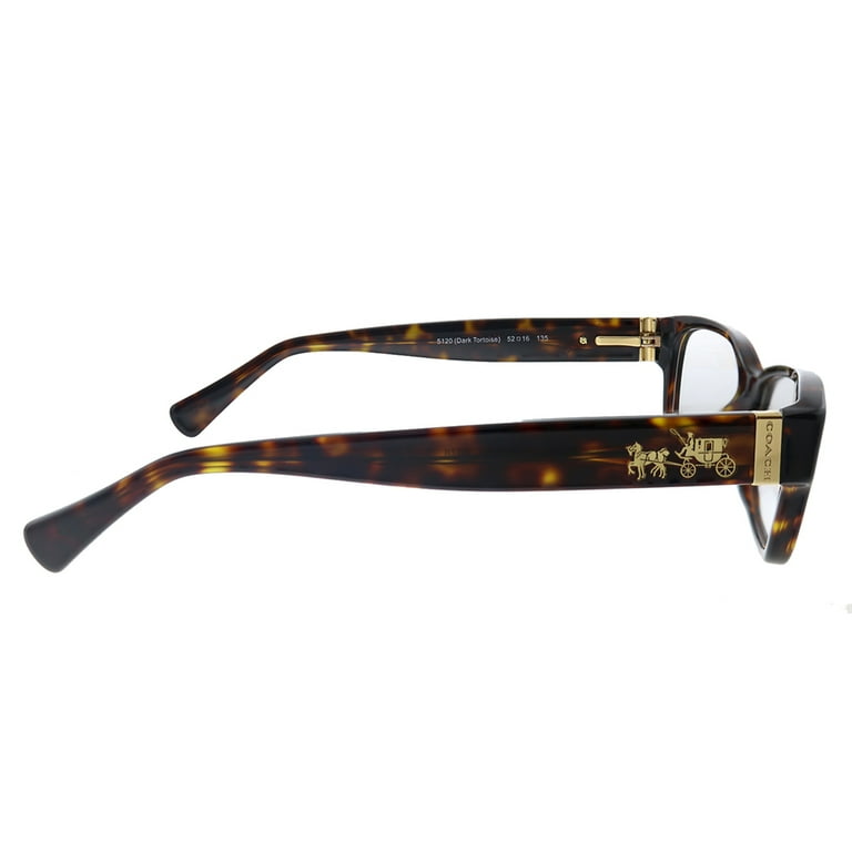 Coach HC6078 Dark Tortoise Rectangle Womens Eyeglasses with Coach HC6078 Dark Tortoise Rectangle Womens Eyeglasses with