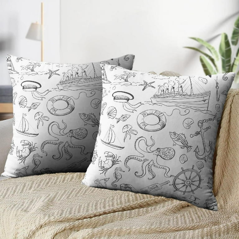 Nautical pillow covers cheap 2025