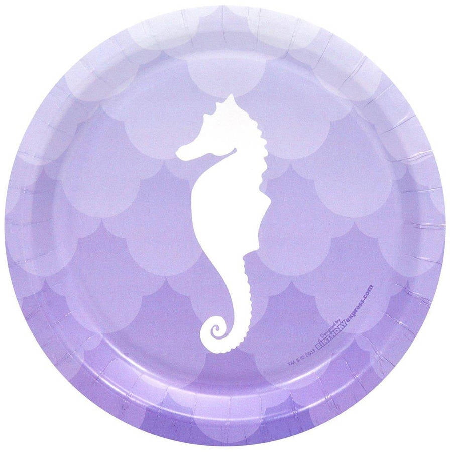 Mermaids Under the Sea Dessert Plates, 8pk