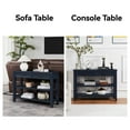 thumbnail image 6 of 42'' Entryway Table, Blue Console Table with Storage, Narrow Sofa Table with 2 Drawers and 2 Shelves for Hallway, Living Room, Bedroom, Foyer, Couch, Tv, 6 of 8