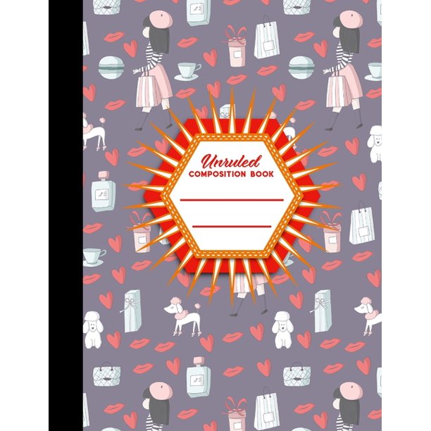 Unruled Composition Book Unruled Blank Sketch Paper, Unruled Journal