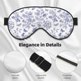 thumbnail image 2 of Rocae Floral Butterfly for Mask for Women Men, Luxury Eye Cover Eye Shade with Adjustable Strap for Travel, Nap, Meditation, 2 of 7