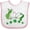 White and Pink, variant on Inktastic St Patricks Day Irish Unicorn Girls Baby Bib