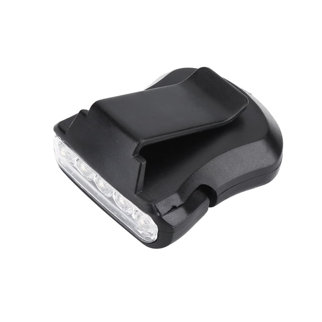 Lámpara De Cabeza De Pesca, Luz De Clip De Tapa Brillante De 2 Colores, 5 LED, Recargable Duradera Para Acampar Y Pescar Al Aire Libre