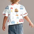thumbnail image 4 of COM1950s Robe à Manches Courtes, Chemise Tendance pour Enfant T-Shirt Imprimé Col Rond Confortable Ample T-Shirt Blouse à Manches Courtes Hauts Décontractés, 4 of 9