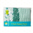 thumbnail image 5 of Spasilk Baby Boys' Cotton Pull on Footed Pants, Pack of 3, Green Dotted, 5 of 7