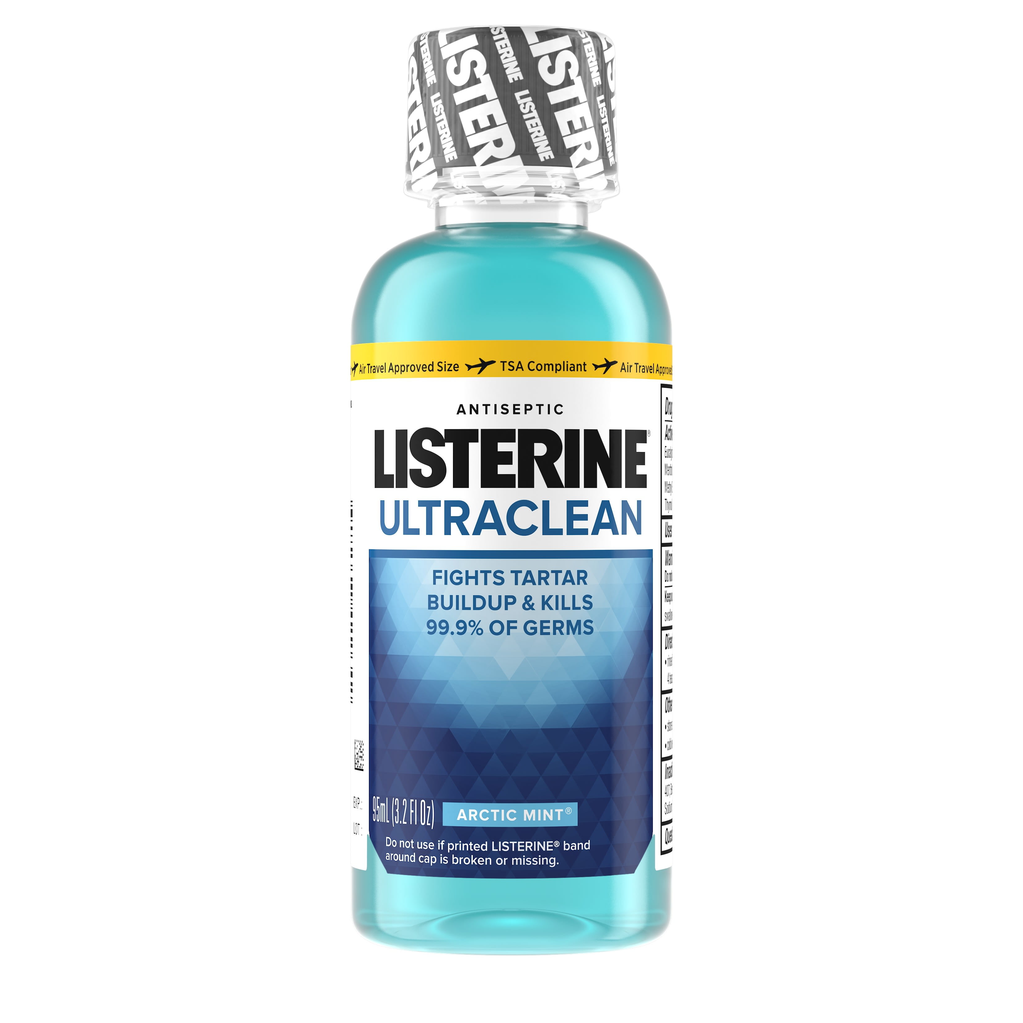 Listerine Ultraclean Antiseptic Mouthwash Arctic Mint 3 2 Fl Oz Walmart Com Listerine Ultraclean Antiseptic Mouthwash Arctic Mint 3 2 Fl Oz Walmart Com