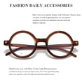 thumbnail image 3 of Gafas Blue Light Gleyemor Retro Round Vintage Brown, 3 of 7