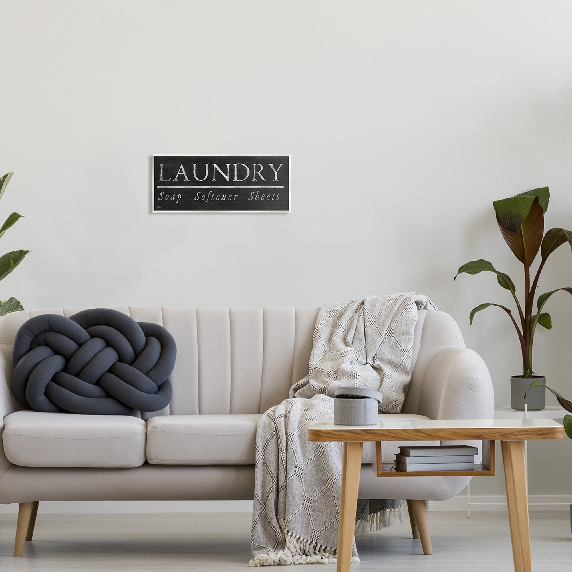Stupell Industries Laundry Materials Black Rustic Chalkboard Signage Graphic Art Unframed Art Print Wall Art, Design by Elizabeth Medley