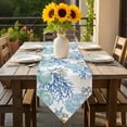 thumbnail image 6 of Summer Coastal Table Runner 90 Inches Long Starfish Shell Coral Watercolor Blue Ocean Table Runners for Dining Room Tabletop Dresser Scarf Home Party Banquet Wedding Holiday Decoration, 6 of 9