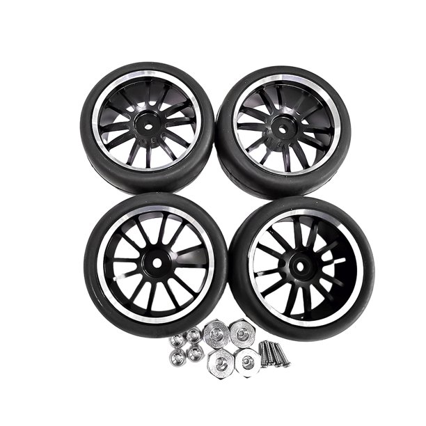 Tholdsy llantas RCGOFOLLOW para coche teledirigido 1/10 WPL D12 negro