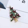 thumbnail image 5 of Broche navideño, broche de árbol de Navidad, broche de diamantes de imitación, regalo de fiesta para mujeres y niñas., 5 of 5
