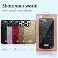 thumbnail image 2 of Allytechgroup Glitter Bling Case for Apple iPhone 16 Pro, Luxury Stylish Back Cover Slim Fit Bumper Shockproof Anti-Scratch Phone Case for Women Girls,  Purple, 2 of 6