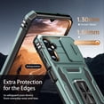 thumbnail image 5 of for Samsung Galaxy A54 Case with Upgraded Sliding Camera Lens Cover and Strong Magnetic Kickstand - Military-Grade Shockproof Protective Phone Case for Men Women Girls - Pine Green, 5 of 13