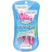 American Safety Razor Personna Mystique Triple Blade Razors, 3 Ea