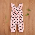 thumbnail image 4 of ITFABS Baby Casual Sleeveless Heart Pattern Button Down Jumpsuit with Pocket, 4 of 8