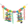 thumbnail image 1 of Bird Toy, Soft Bridge Bird Hanging Toy, Plastic Chain Colorful For Parrots Animals Birds Pets, 1 of 8