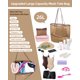 thumbnail image 2 of Bolsa de playa de malla TokisMet, plegable 2 en 1 para mujer, 2 of 6