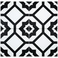 thumbnail image 2 of Luv Enchanted Black/White 8-in. Encaustic Matte Porcelain Wall and Floor Tile, 2 of 8
