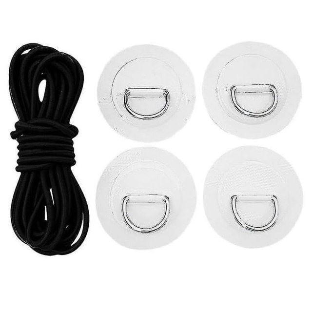 Parche de PVC para tabla de surf de 4 piezas con kit de aparejo de anillo en D oso de fresa Electrónica
