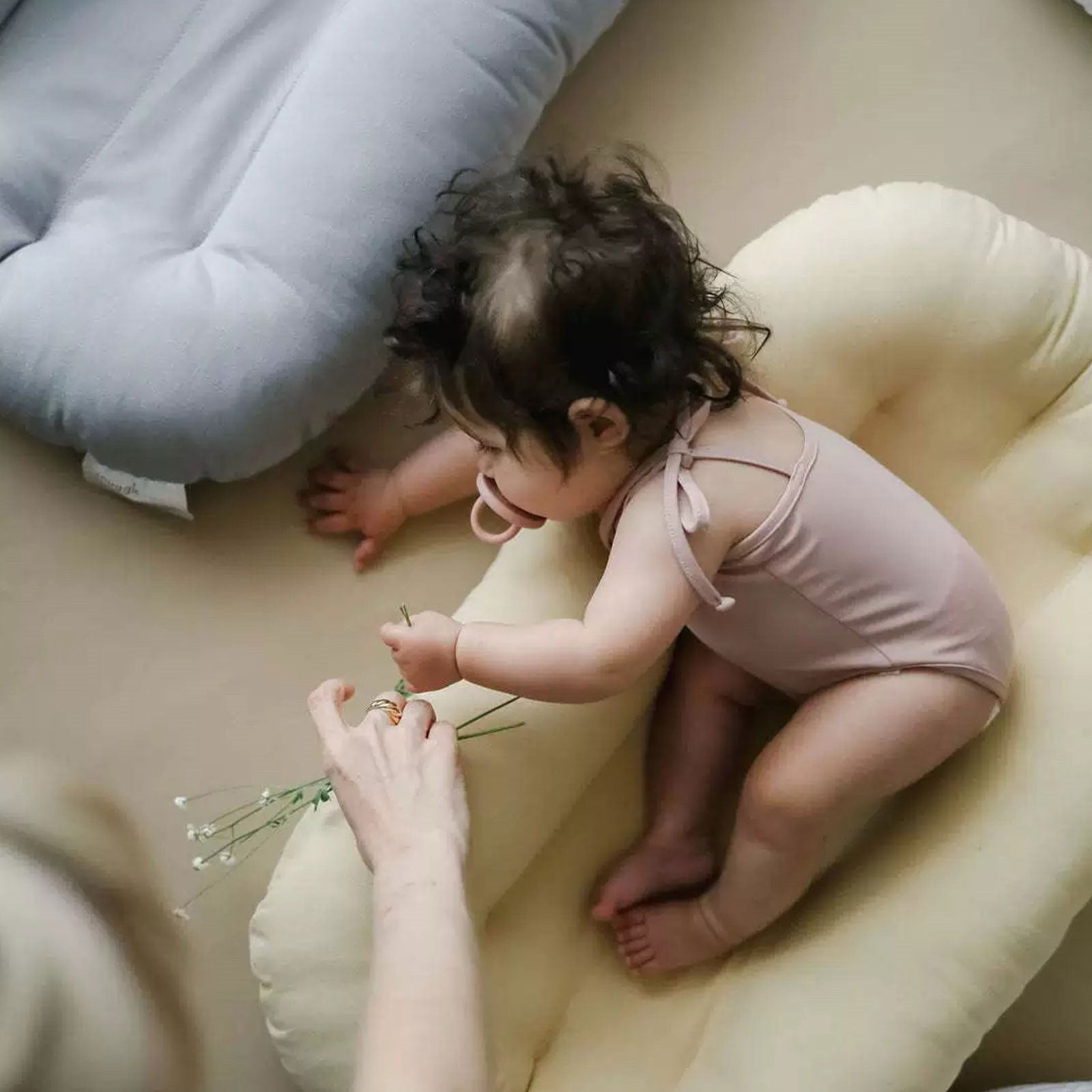 ♡bebe♡　0226 AEEMCEM Unisex Baby Boy Girl Solid Color Short Sleeve Bubble