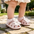 thumbnail image 2 of Shachafan Summer Baby Sandals For Toddlers Breathable Soft Sole With Bow Embroidered Design And Grip Toddler Boys Sandals Size 4, 2 of 9