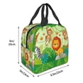 thumbnail image 3 of Balery African Animals in the Jungle Bolsa de Almuerzo Aislada – Caja de Almuerzo con Papel de Aluminio Grueso, Mantiene la Comida Fresca por 4 Horas, 3 of 8