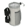 thumbnail image 2 of Portabotellas para bicicleta, ajustable para botellas de 12 a 32 oz, duradero, de tela Oxford, para silla de ruedas, para barras de 0,9 a 2 pulgadas, color gris, 17,5 x 8,5 x 17,5 cm, 2 of 14