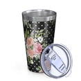 thumbnail image 2 of 16oz Tumblers Pioneer Flower Floral Print Pattern Stainless Steel Vacuum Insulated Double Wall Travel Tumbler Cups Mug with Lid and Straw,Cleaning Brush for Coffee,Tea, 2 of 4