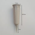 thumbnail image 2 of POINTERTECK 2-pack 10.2” Stake In Ground Cemetery Grave Fluted Flower Vases Holder, 2 of 6