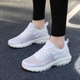 thumbnail image 2 of Women's Breathable Mesh Sneakers Fashion Lace Up Comfortable Lightweight Walking Shoes For Ladies Casual Athletic Footwear, 2 of 9