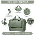 thumbnail image 6 of SYCNB Large Weekend Bag for Women, Best Weekender Travel Bag with Shoes Compartment, Duffel Tote Bag for Gym Travel Hospital, Carry-On Overnight Bag, Olive Green, 6 of 7