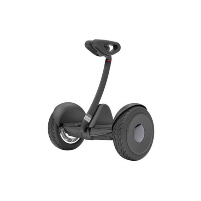 segway ninebot patineta de auto equilibrio 16km/h led ligth reacondicionado negro Reacondicionado, patineta autoequilibrio negra con manillar corto central y plataforma entre dos ruedas de 10.5"; neumáticos con dibujo visible y luz LED personalizable según especificación; autonomía 22KM, velocidad máxima 16KM/H y capacidad 100KG. Vista 3/4 sobre fondo blanco; suele usarse también para prácticas de equilibrio recreativas.