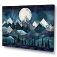 thumbnail image 2 of Designart "Minimalism Winter Mountains IV" Minimalism Landscape Canvas Art Print, 2 of 5