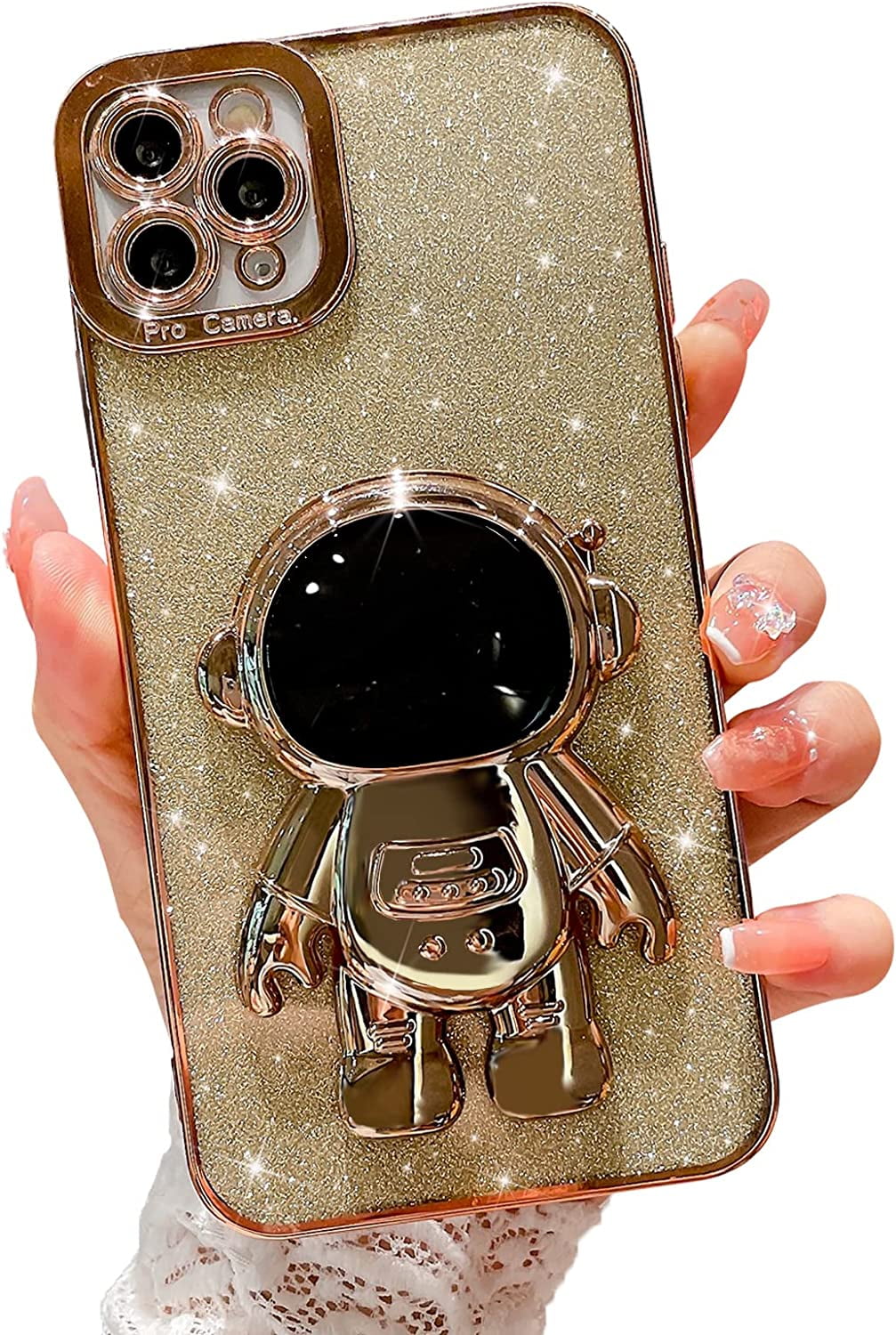  Muntonski Compatible with Apple iPhone 11 Case Square Edge  Trunk wome Luxury Girly 11Cases Bling Glitter Sparkly Cute Bee Fashion  Protective Bumper 6.1 inch 2019 (Gold) : Cell Phones & Accessories