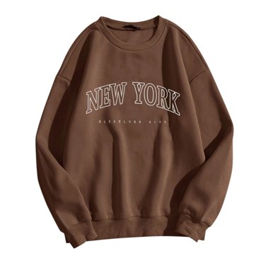Women's Casual Long Sleeve Pullover Sweatshirt Lightweight Crew Neck Top for Everyday Style and Comfort