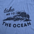 thumbnail image 2 of Womens Take Me to The Ocean T Shirt Cute Beach Vacation Tee Womens Graphic Tees, 2 of 9